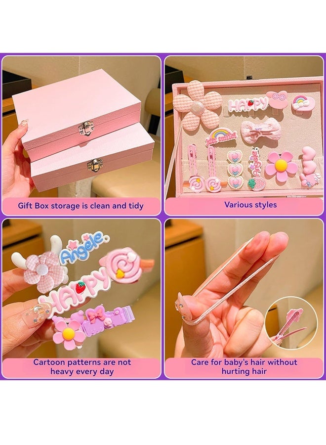 بيوينتي مجموعة الملحقات الهوائية ، مجموعة لباس الشعر للبنات مع صندوق المجوهرات ، ربطات الشعر ، مقاطع الشعر ، مجموعة ألعاب الأميرة الفاخرة ، ألعاب هدية لسن 3 4 5 6 7 8 9 10 البنات الأطفال الصغار - Image 4